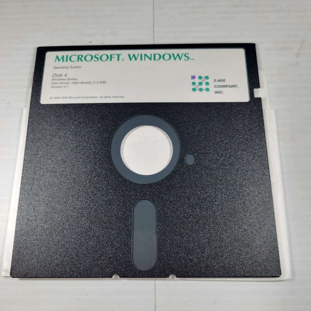 Microsoft Windows 3.1 Operating System 5.25